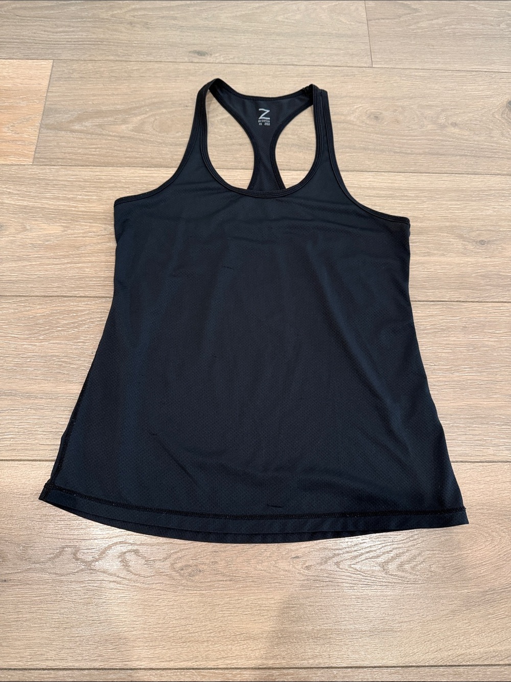 Z By Zella Black Racerback Athletic Lightweight Mesh Tank Size XS
